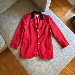 Vintage Red Liz Claiborne Blazer